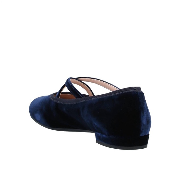 Miu Miu VELVET CROSS STRAP BALLERINA FLATS - Picture 9 of 9
